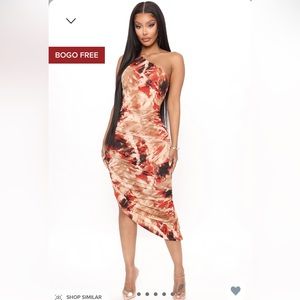 Fashion Nova Ruched Dress